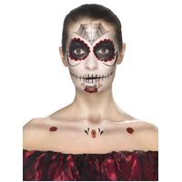 Day of the Dead Face Tattoo Transfers Make Up Set 