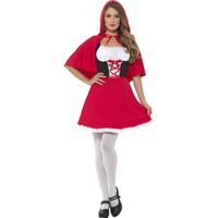 Little Red Riding Hood Short Dress Adult Costume Size: Medium