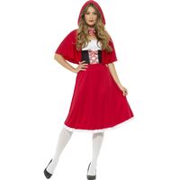 Little Red Riding Hood Long Dress Adult Costume Size: Medium