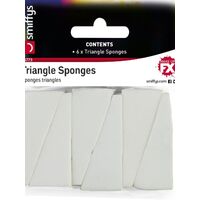 Make Up Sponges Triangles Pack of 6 Halloween Special Effect