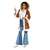 Retro Afghan Coat Adult Costume Size: Large - Extra Large