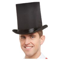 Top Hat Deluxe Black Costume Accessory