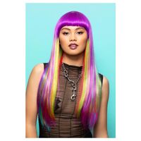 Manic Panic Vivid Rainbow Downtown Diva Wig Costume Accessory