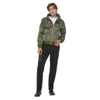 Top Gun Maverick Bomber Green Jacket Adult Costume Size: Medium