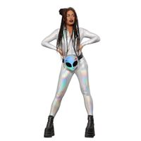 Miss Whiplash Mirror Holographic Adult Costume Size: Small