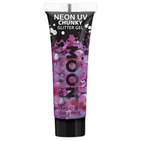 Moon Glow Neon UV Chunky Glitter Gel 12ml Purple