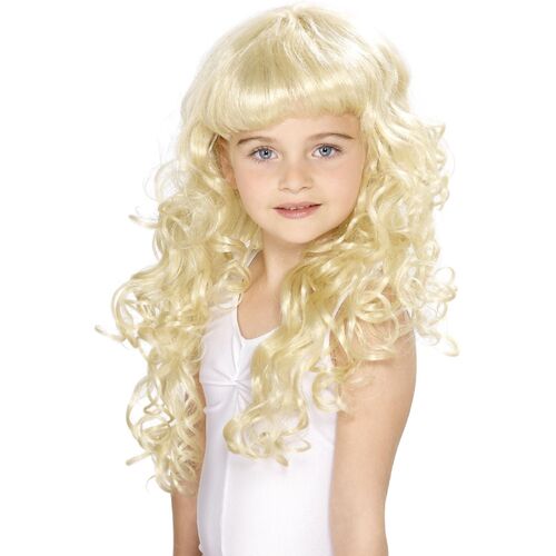 Princess Blonde Child Wig Costume Accessory