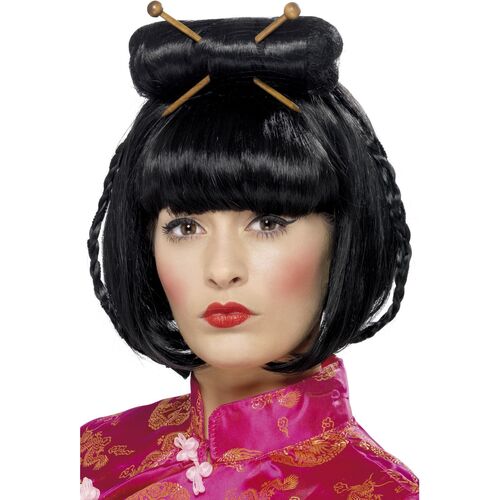 Oriental Lady Wig Costume Accessory