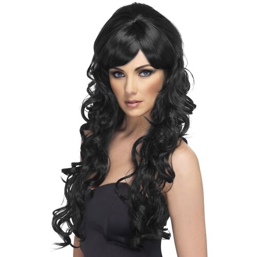 Black Pop Starlet Wig Costume Accessory