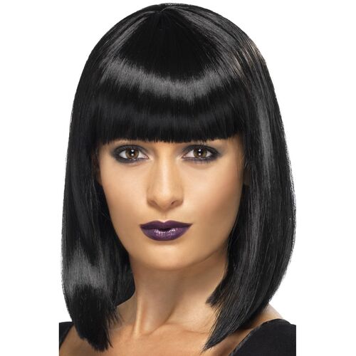 R'n'B Star Black Wig Costume Accessory