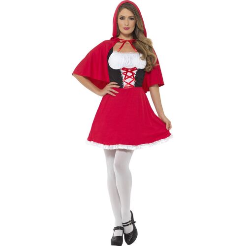 Little Red Riding Hood Short Dress Adult Costume Size: Large