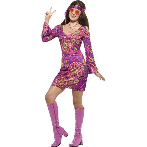 Hippie Chick Adult Costume Size: Extra Large