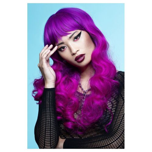 Manic Panic Fuchsia Passion Siren Wig Costume Accessory