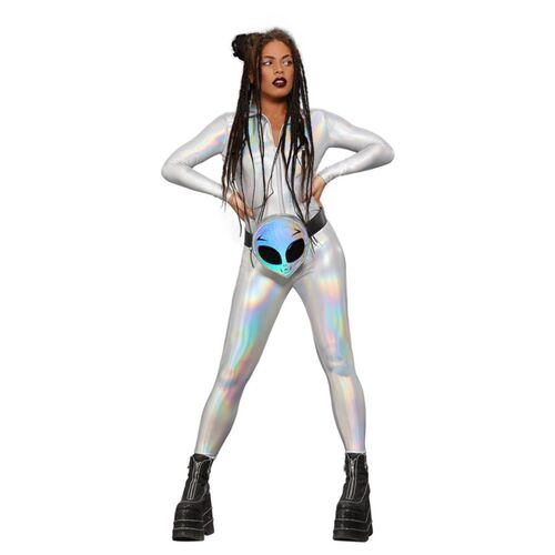 Miss Whiplash Mirror Holographic Adult Costume Size: Small