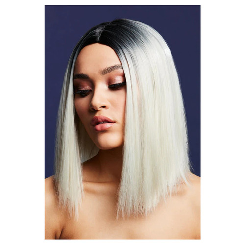 Fever Kylie Wig Two Toned Blend Ice Blonde Costume Accessory