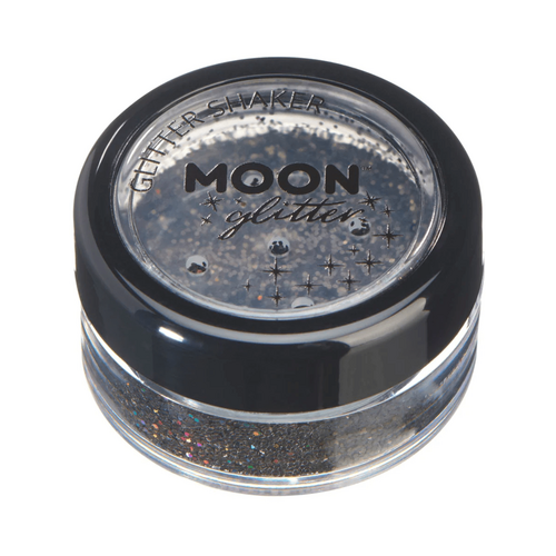 Moon Glitter Holographic Glitter Shaker 5g Black