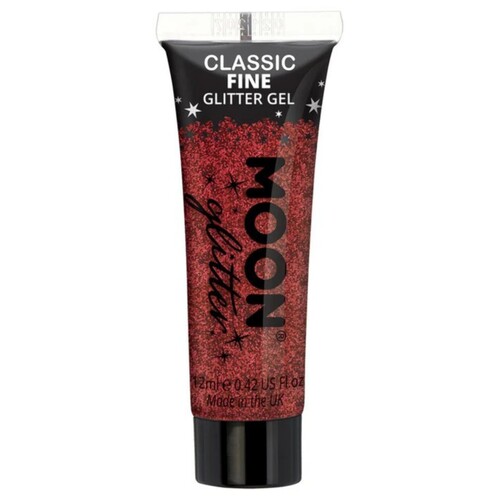 Moon Glitter Classic Fine Glitter Gel 12ml Red